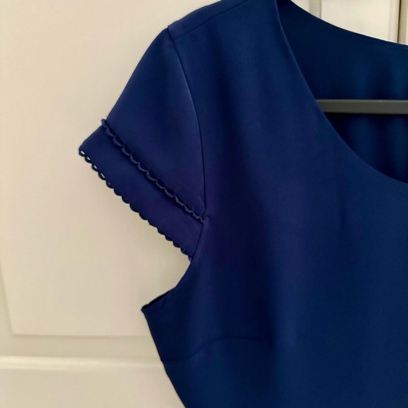 Nicole Miller Navy Midi dress with pockets - Picture 2 of 5